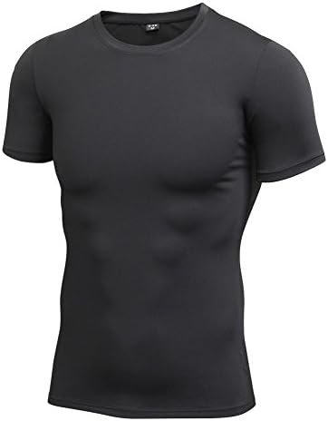 Men's Compression Shirts Quick Dry Moisture Wicking Performance Tops, Sports Baselayer Athletic Workout T-Shirts