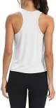 Women Split Side Athletic Workout Tank Tops Racerback Athletic Yoga Tops for Women