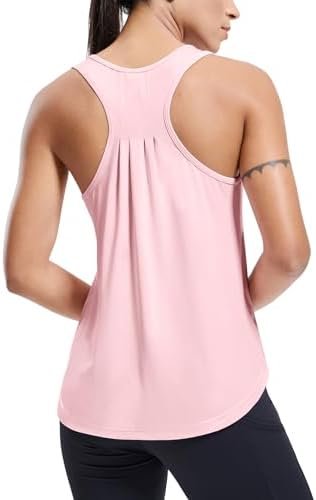 Womens Racerback Tank Tops for Workout Athletic Running Dry Fit Sports Gym Tanks Active Sleeveless Tee Shirts