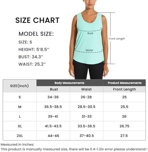 Workout Tank Tops for Women Open Back Loose Fit Yoga Athletic Tops