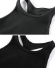 Women's Crop 3-Pack Washed Seamless Rib-Knit Camisole Crop Tank Tops