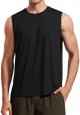 Men's Workout Sleeveless Shirt Quick Dry Stretchy Swim Shirts Athletic Gym Running Beach Tank Top