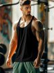 Men's Workout Tank Tops Mesh Quick Dry Y-Back Tops Muscle Athletic Shirts for Gym