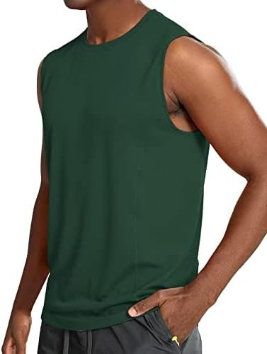 Sleeveless Workout Shirts for Men Moisture Wicking,Athletic Running Tank Top Quick Dry Gym Tanks