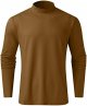 Men Mock Turtleneck Compression Shirts Muscle Solid Long Sleeve Undershirt Sports Tees Fall Winter Warm Workout Tops