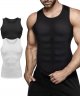 Mens Compression Shirt Slimming Body Shaper Vest Workout Tank Tops Abs Abdomen Undershirts