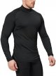 5 or 4 Pack Men's Thermal Turtle Mock Neck Shirts, Long Sleeve Compression Shirts Fleece Lined Undershirt Base Layer Tops