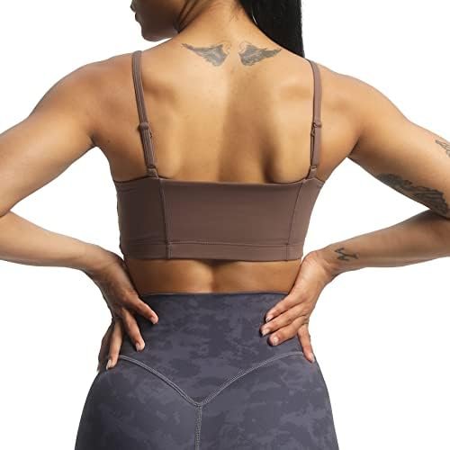 Women's Workout Bandeau Sports Bras Training Fitness Running Yoga Crop Tank Top