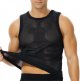 Men's Mesh Workout Tank Top Fitted Sleeveless Shirt for Casual Gym Muscle Training