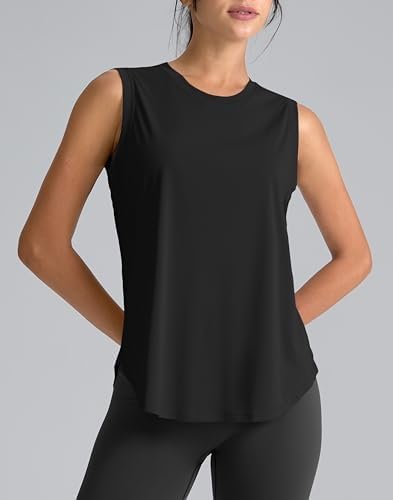 Women's Sleeveless Workout Tops Breathable Lightweight Active Tennis Yoga Shirts Athletic Running Tank Tops for Women