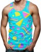 Mens Funny Tank Tops 3D Graphic Sleeveless Summer Sports Gym Workout T-Shirt …