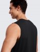 Men's Workout Sleeveless Shirt Quick Dry Stretchy Swim Shirts Athletic Gym Running Beach Tank Top