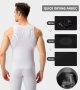 Men's Athletic Compression Shirts Sleeveless Tank Top Workout Base Layer Sports Running Basketball Undershirts