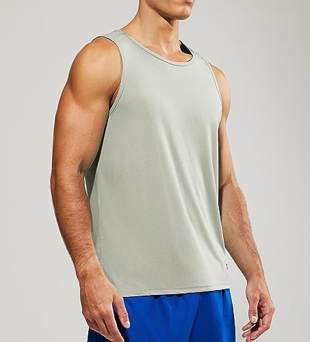 Men's Tank Tops Quick Dry Swim Athletic Gym Running Muscle Beach Sleeveless Workout Shirts for Men