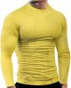 Men's Compression Shirts Long Sleeve Athletic Workout Muscle Tops Gym Undershirts Running Cool Dry Baselayers T-Shirts