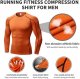 Men's Compression Shirts Long Sleeve Workout Running Tops Cool Dry Sports Gym T-Shirt Football Baselayer Undershirt