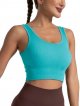 Women's Ribbed Crop Tank Yoga Cropped Top for Workout